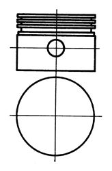 Поршень AIR Compressor westinghouse 75,5 - Kolbenschmidt 94 061 710