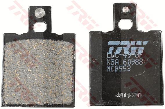 Колодки тормозные дисковые для мотоциклов - TRW MCB553