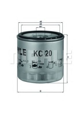 Фильтр топливный - Knecht KC 20