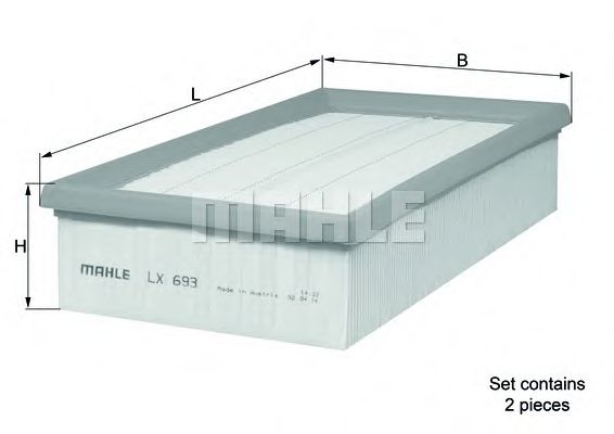 Фильтр воздушный - Knecht LX 693/S