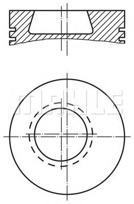 Поршнекомплект - Mahle 002 80 01