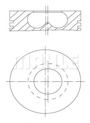 Поршнекомплект - Mahle 009 50 00