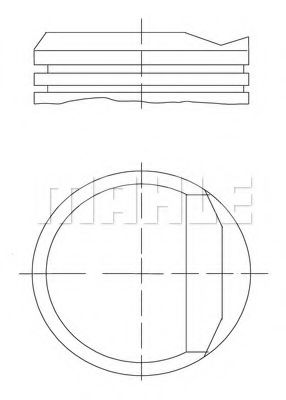 Поршнекомплект - Mahle 034 81 02