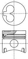Поршень audi/vw 76.51 1.6td/2.0td - Nural 87-109800-10