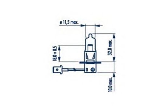 Лампа H3 24V 70W PK22s NVA C1 HCV