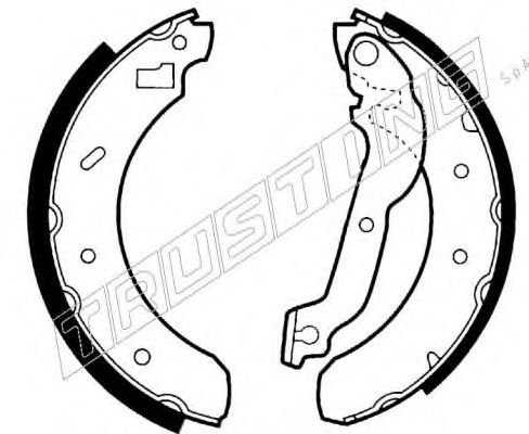 Колодки тормозные барабанные - Trusting 040.134