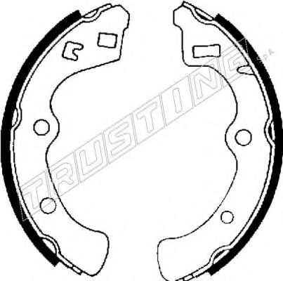 Колодки тормозные барабанные - Trusting 044.010