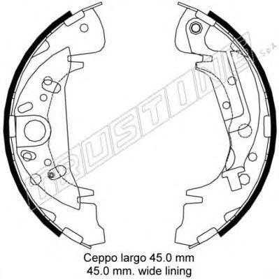 Колодки тормозные барабанные - Trusting 046.207 Y