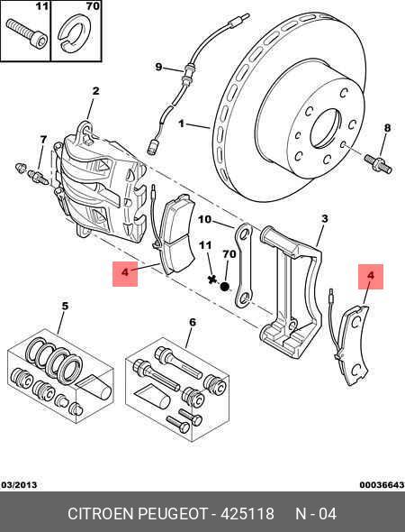 Колодки тормозные дисковые | перед | - Citroen/Peugeot 4251.18