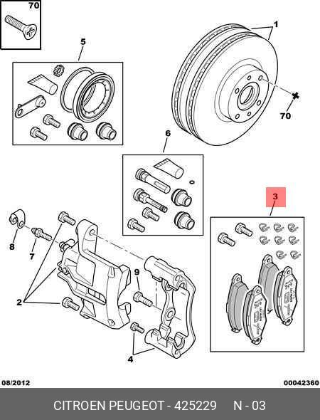 Колодки тормозные дисковые | перед | - Citroen/Peugeot 4252.29