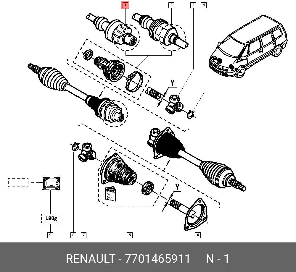 Пыльник ШРУСа - Renault 7701465911