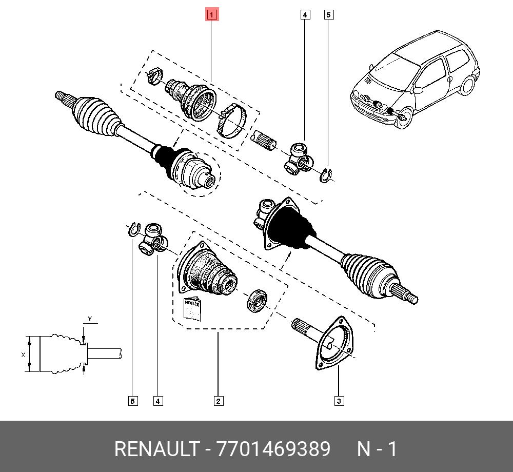 Пыльник ШРУСа - Renault 7701469389