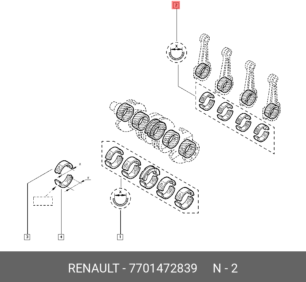 Диск тормозной - Renault 7701472839