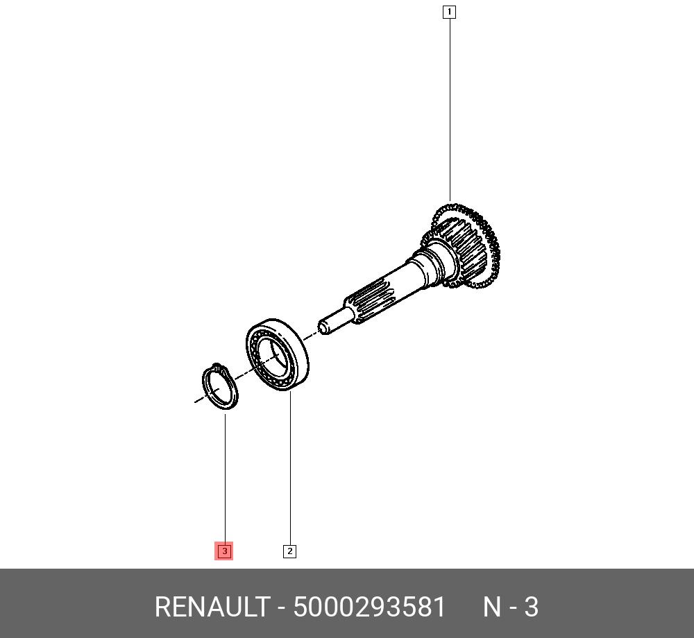 Фильтр масляный - Renault 5000293581