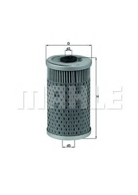 Фильтр масляный (вставка) - Knecht OX 34D