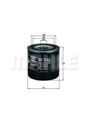 Фильтр масляный - Knecht OC 223
