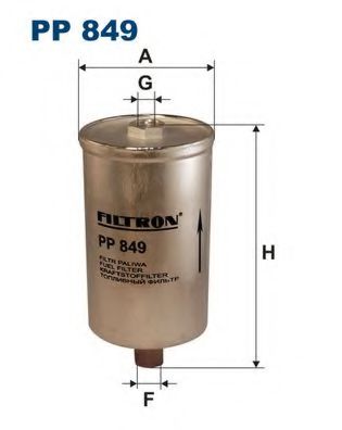 Фильтр топливный VW group - FILTRON PP849
