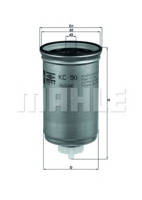 Фильтр топливный - Knecht KC 90