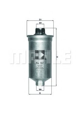 Снят с производства Фильтр топливный - Knecht KL 187