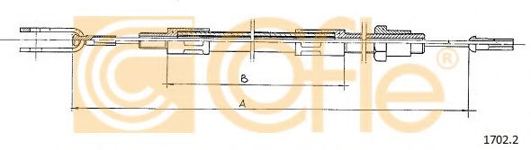 Трос тормозной - Cofle 17.022