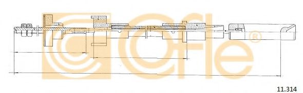 Трос сцепления - Cofle 11.314