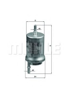 Фильтр топливный - Knecht KL 176/6D