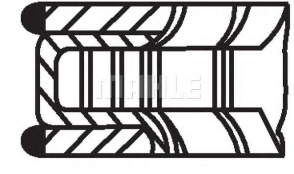 Комплект поршневых колец - Mahle 039 02 V0