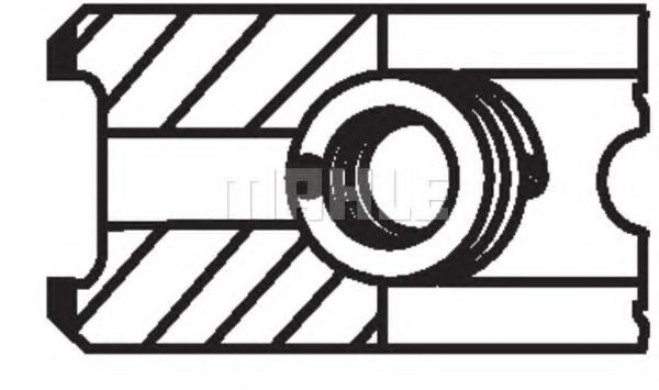 Комплект поршневых колец - Mahle 034 75 N3