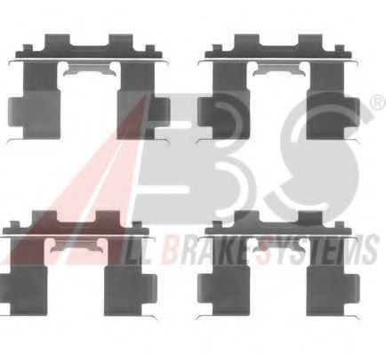 Комплектующие, колодки дискового тормоза - ABS 1205Q