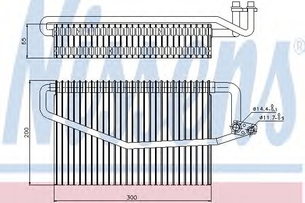 Испаритель кондиционера - Nissens 92173