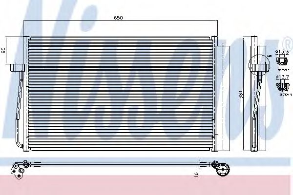 Конденсатор кондиционера - Nissens 94747