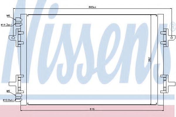 Конденсатор кондиционера - Nissens 94750