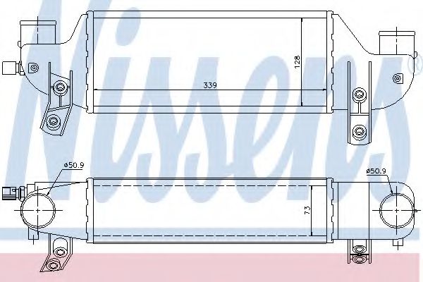 Радиатора интеркулера - Nissens 96693