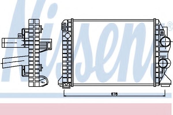 Интеркулер - Nissens 97033