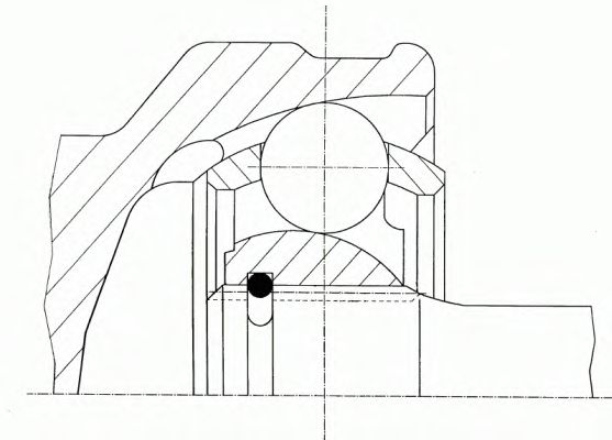 Комплект ШРУСа | перед | - GKN-Lobro 303964
