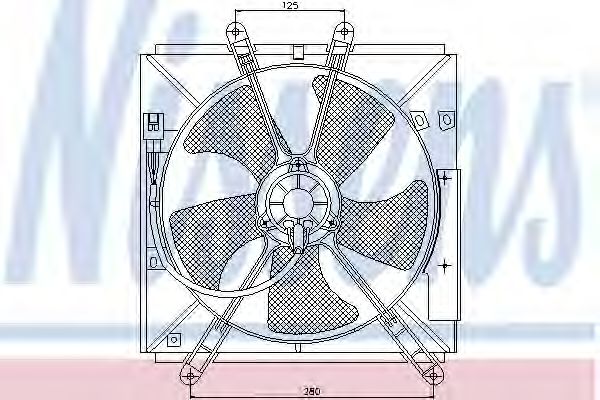 Вентилятор радиатора - Nissens 85330