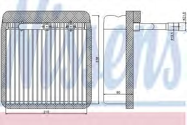 Испаритель кондиционера - Nissens 92193