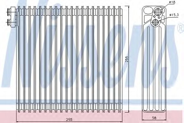 Испаритель кондиционера - Nissens 92213