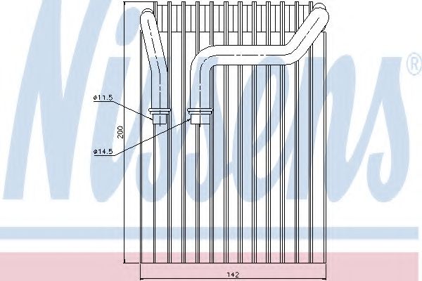 Испаритель кондиционера - Nissens 92237