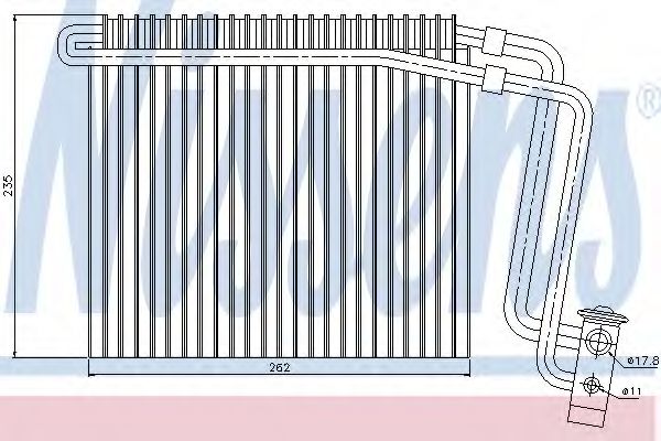 Испаритель кондиционера - Nissens 92248