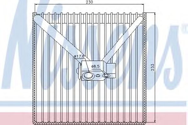 Испаритель кондиционера - Nissens 92250