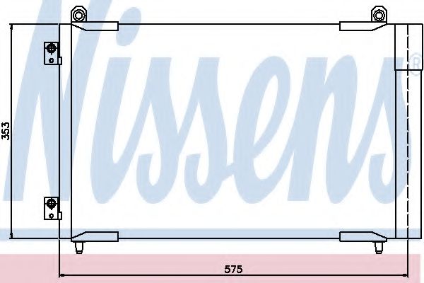 Радиатор кондиционера - Nissens 94837