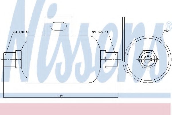 Влагоотделитель кондиционера HCV - Nissens 95343