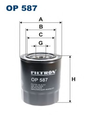 Фильтр масляный mitsubishi - FILTRON OP587