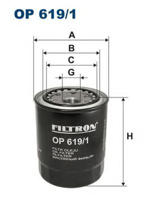 Фильтр масляный toyota - FILTRON OP619/1