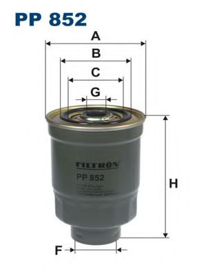 Фильтр топливный mitsubishi - FILTRON PP852