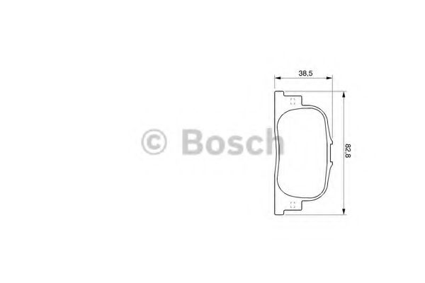 Колодки тормозные дисковые | зад | - Bosch 0 986 424 730