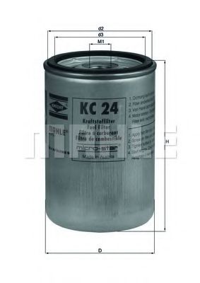 Снят с производства Фильтр топливный HCV - Knecht KC 24