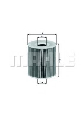 Снят с производства Фильтр масляный (вставка) - Knecht OX156D1ECO