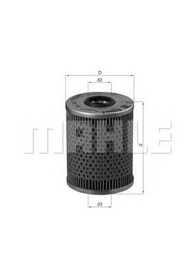 Фильтр масляный (вставка) - Knecht OX 187D